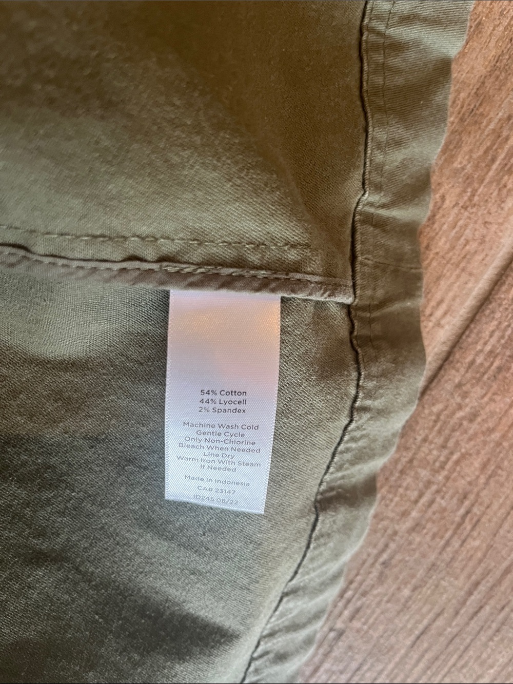 Talbots Plus Olive Green Utility Jacket with Gold Hardware 1X - Picture 3 of 5